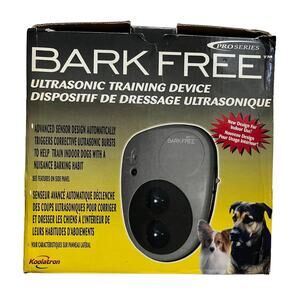 Bark Free ultrasonic training device dog training NIB Pro Series Koolatron